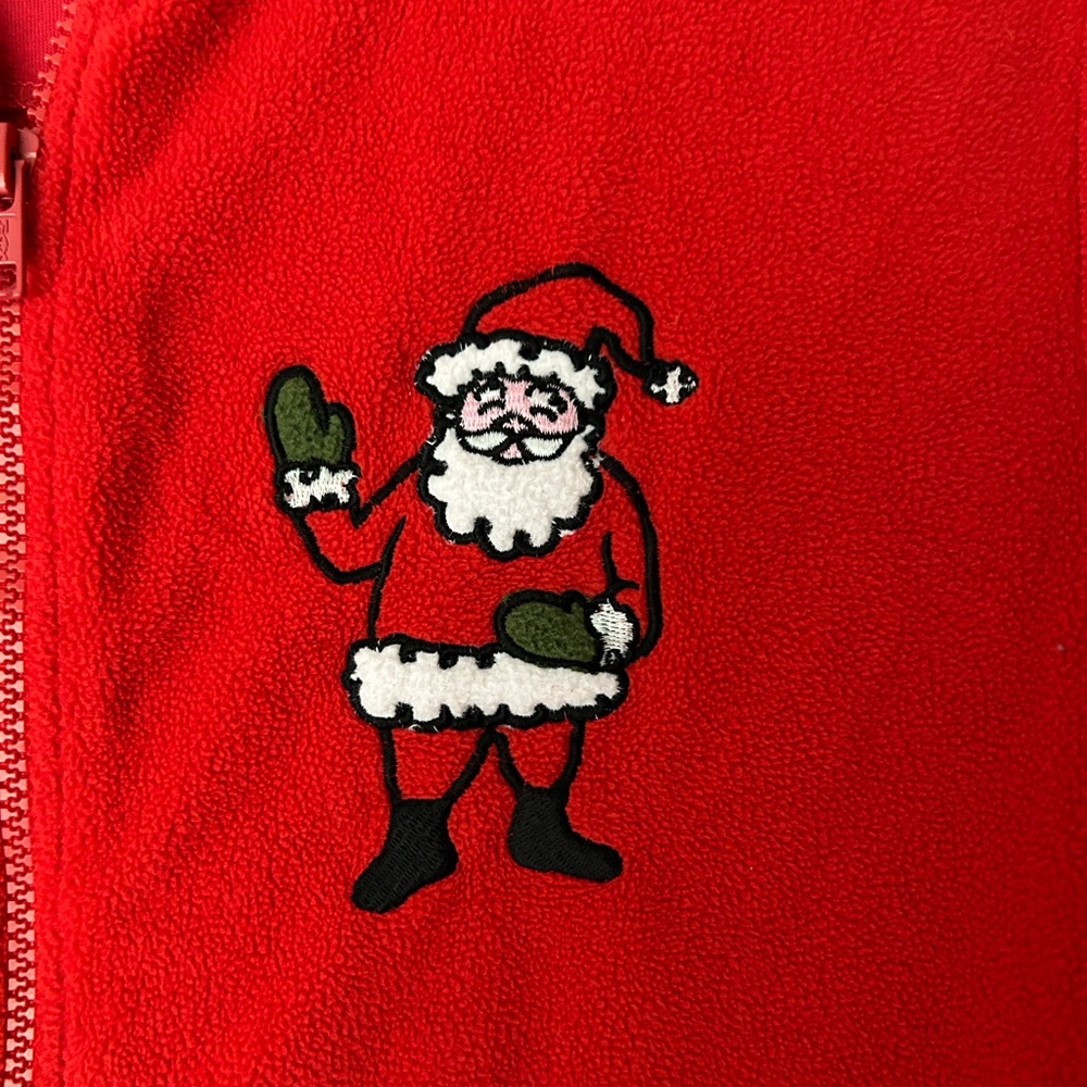 Nick & Nora Adult One Piece Pajama Jumpsuit with Santa Design Size L - Picture 3 of 7